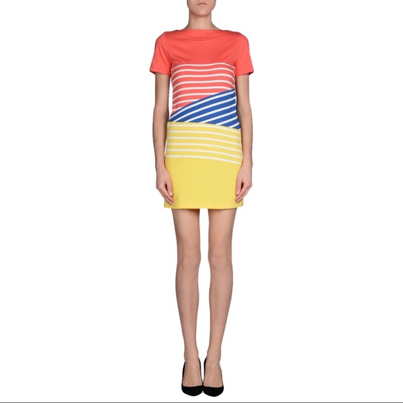 red yellow blue dress